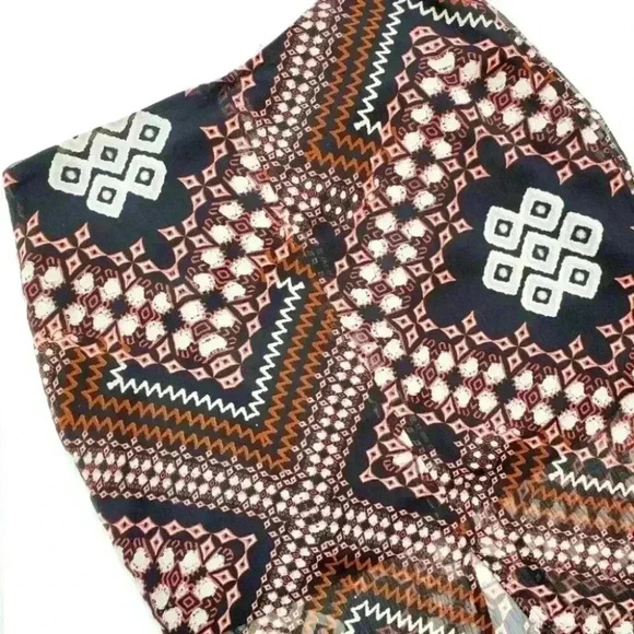 Express boho printed high slit midi skirt size small - Picture 1 of 9